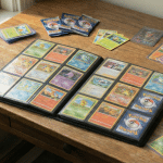 Cartes pokémon dans un classeur